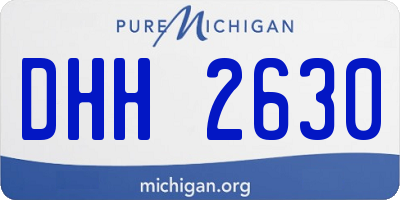 MI license plate DHH2630