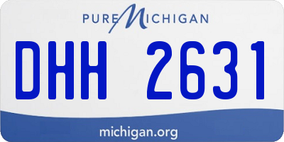 MI license plate DHH2631