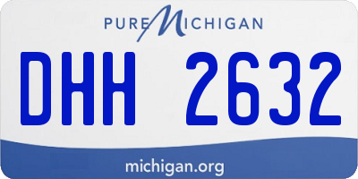 MI license plate DHH2632