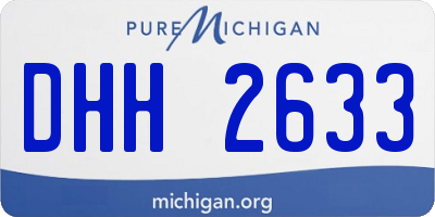 MI license plate DHH2633