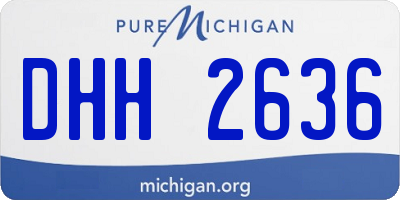 MI license plate DHH2636