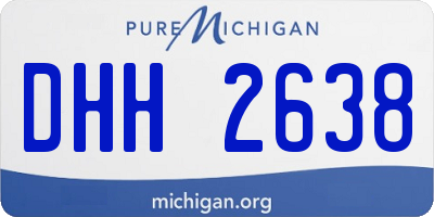 MI license plate DHH2638