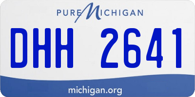 MI license plate DHH2641