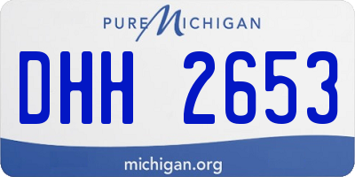MI license plate DHH2653