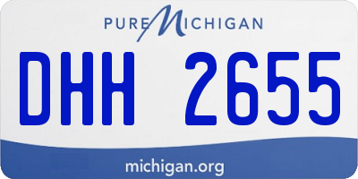 MI license plate DHH2655