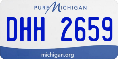 MI license plate DHH2659
