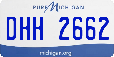 MI license plate DHH2662