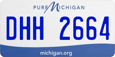 MI license plate DHH2664