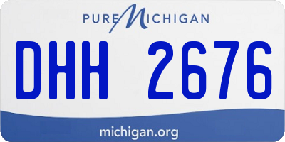 MI license plate DHH2676