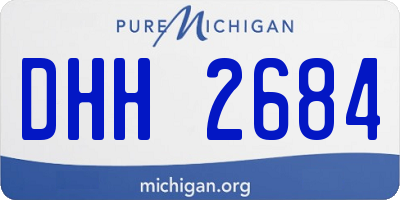 MI license plate DHH2684