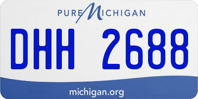 MI license plate DHH2688