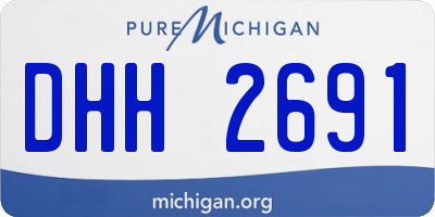 MI license plate DHH2691