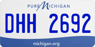 MI license plate DHH2692
