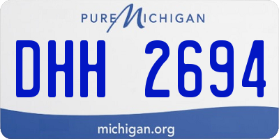 MI license plate DHH2694
