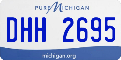 MI license plate DHH2695