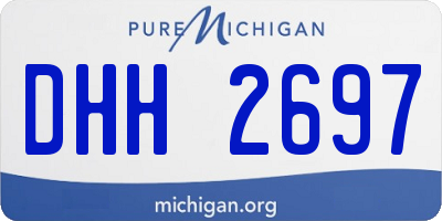 MI license plate DHH2697