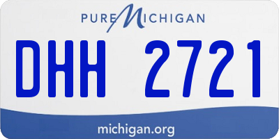MI license plate DHH2721