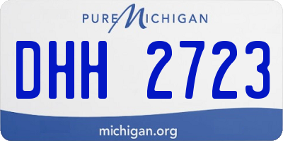 MI license plate DHH2723