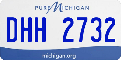 MI license plate DHH2732