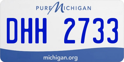 MI license plate DHH2733