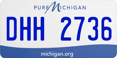 MI license plate DHH2736
