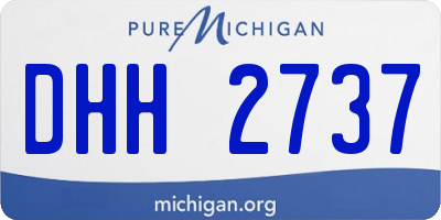 MI license plate DHH2737