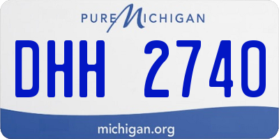 MI license plate DHH2740