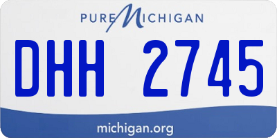 MI license plate DHH2745