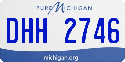 MI license plate DHH2746