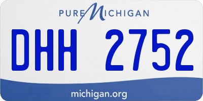 MI license plate DHH2752
