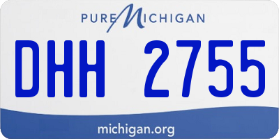 MI license plate DHH2755