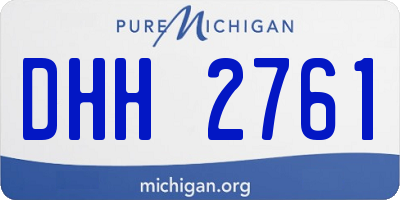 MI license plate DHH2761