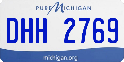 MI license plate DHH2769