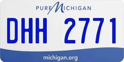 MI license plate DHH2771