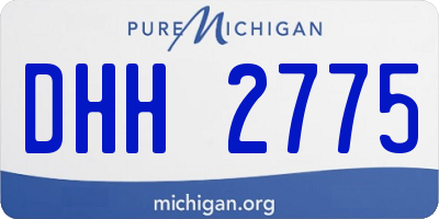 MI license plate DHH2775