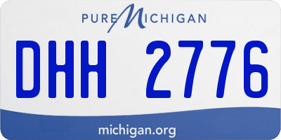 MI license plate DHH2776