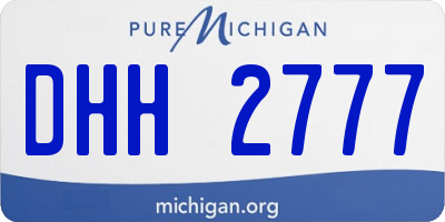 MI license plate DHH2777