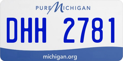 MI license plate DHH2781