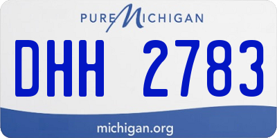 MI license plate DHH2783