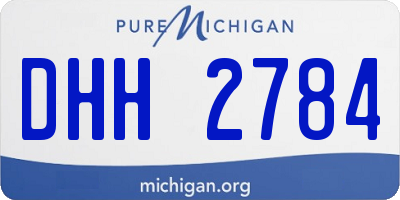 MI license plate DHH2784