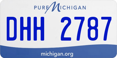 MI license plate DHH2787