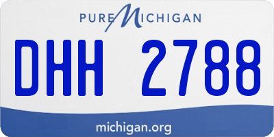 MI license plate DHH2788
