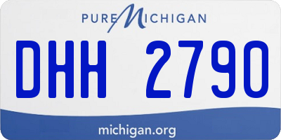MI license plate DHH2790