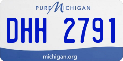 MI license plate DHH2791