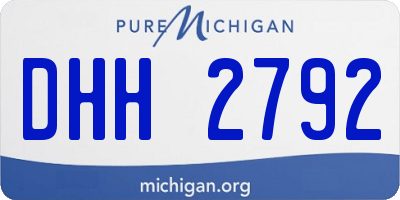 MI license plate DHH2792