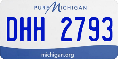 MI license plate DHH2793
