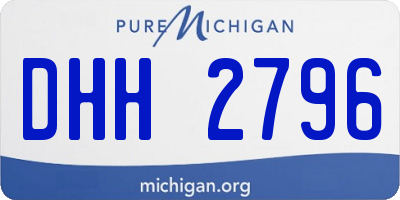 MI license plate DHH2796