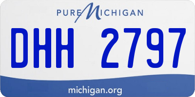 MI license plate DHH2797