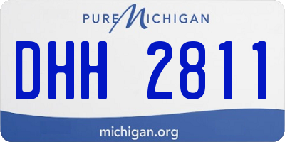 MI license plate DHH2811