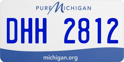 MI license plate DHH2812